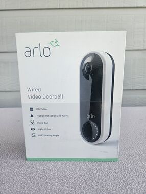 Arlo Wired Video Doorbell AVD1001 HD Video Night Vision Motion Detection
